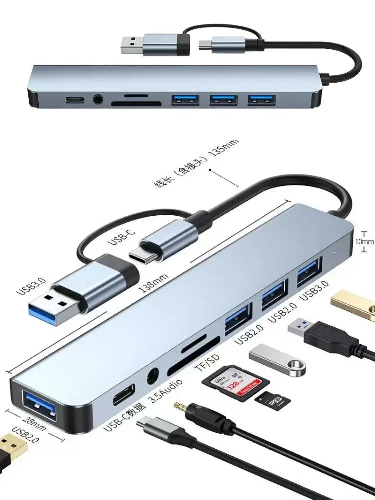 8-in-2 USB-C Hub