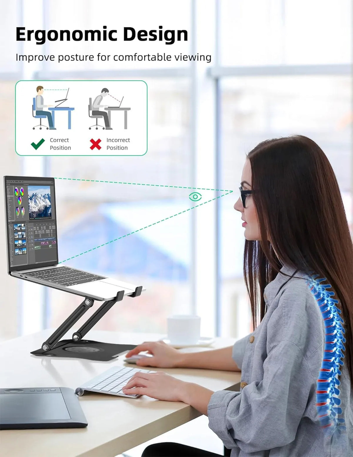 360° Metal Laptop Stand